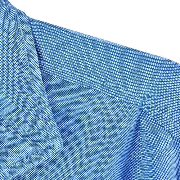 Tommy Hilfiger Button Up Long Sleeve Shirt 100s 2 Ply Double Retors men’s sz L - Picture 5 of 12